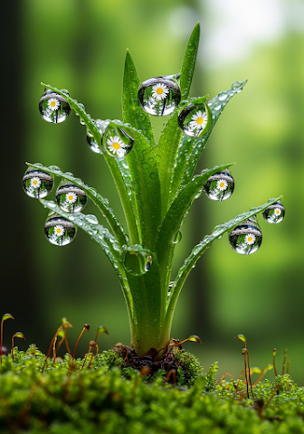 Daisy Reflections Forest