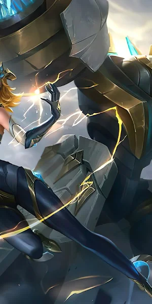 Edith, Mobile Legends, Blonde, Mecha Girls, Armor 8K Wallpaper Background