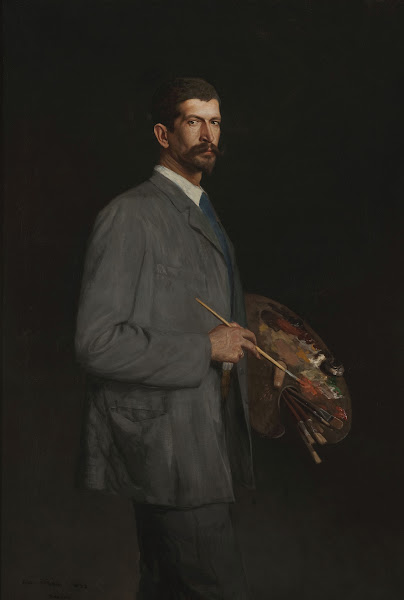 Self portrait with palette 1893