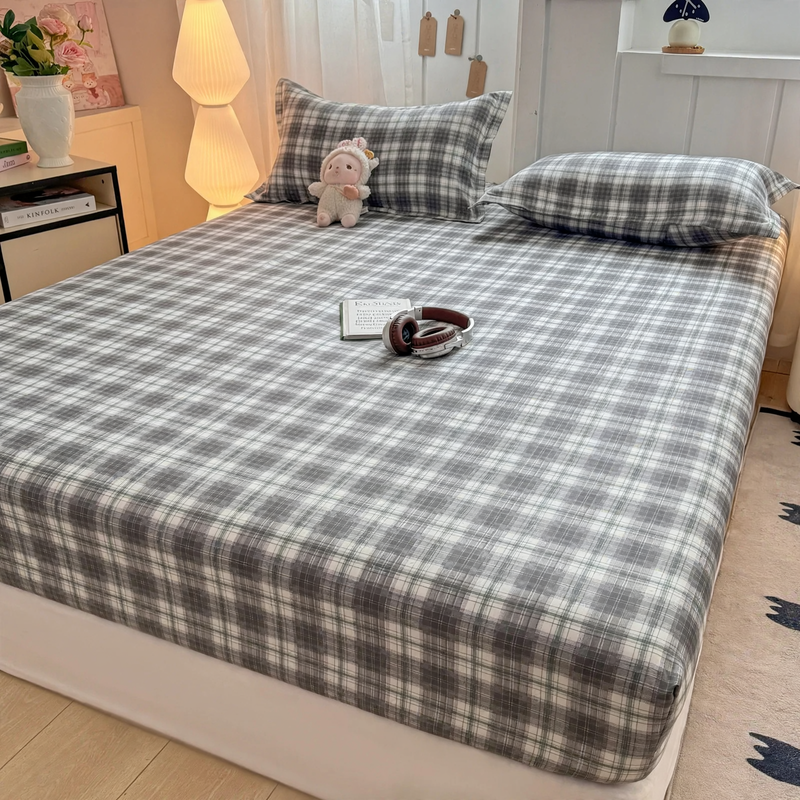 Fitted sheet made of cotton blend