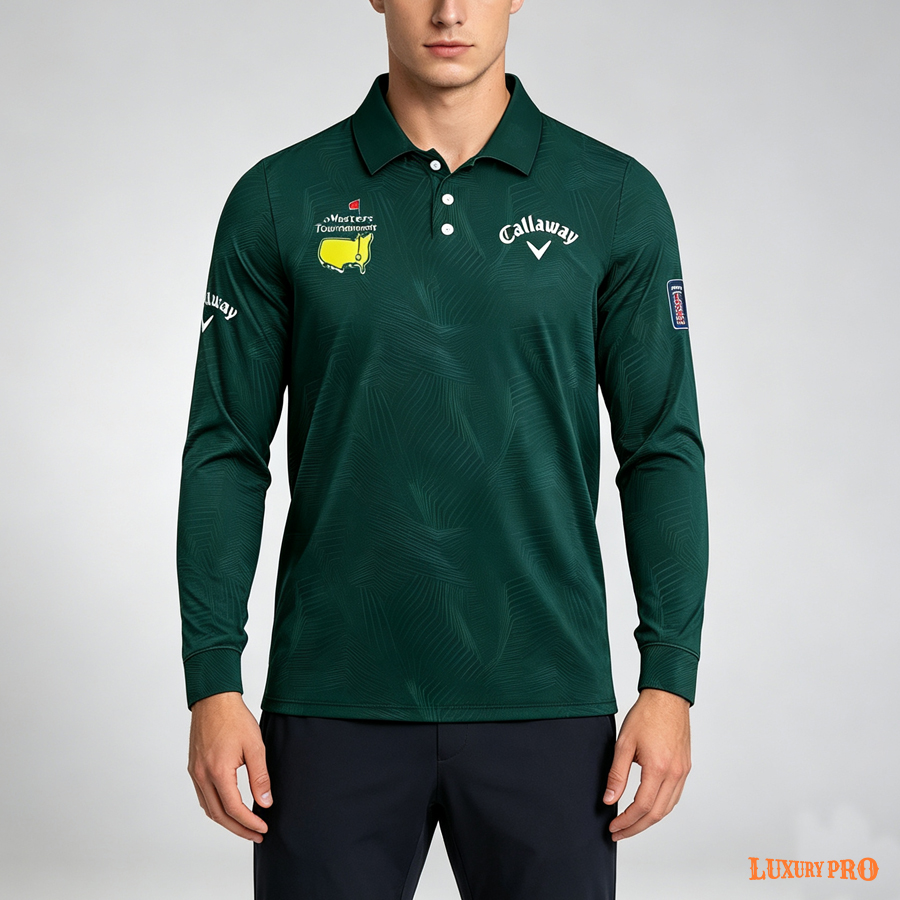 AOP EGD Long Sleeve Button Polo