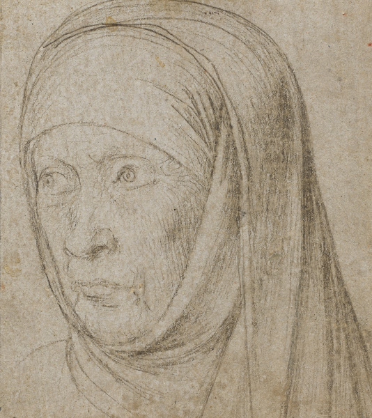 Head of an Old Woman c 1500