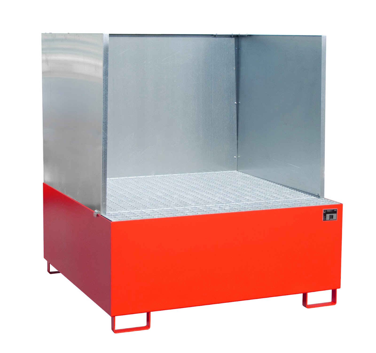 Opvangbak AW 1000/SW, gelakt, Vuurrood