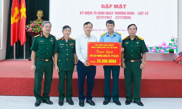 Hội CCB Petrovietnam Tổ Chức Tri Ân Thương Binh và Gia Đình Chính Sách Tại Phường Giảng Võ, Hà Nội