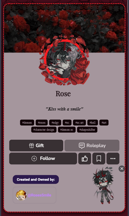 Customized character profile 12
