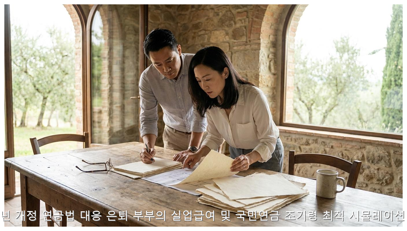 2026년 개정 연금법 대응 은퇴 부부의 실업급여 및 국민연금 조기령 최적 시뮬레이션 분석 핵심 안내 및 분석 인포그래픽 (5)