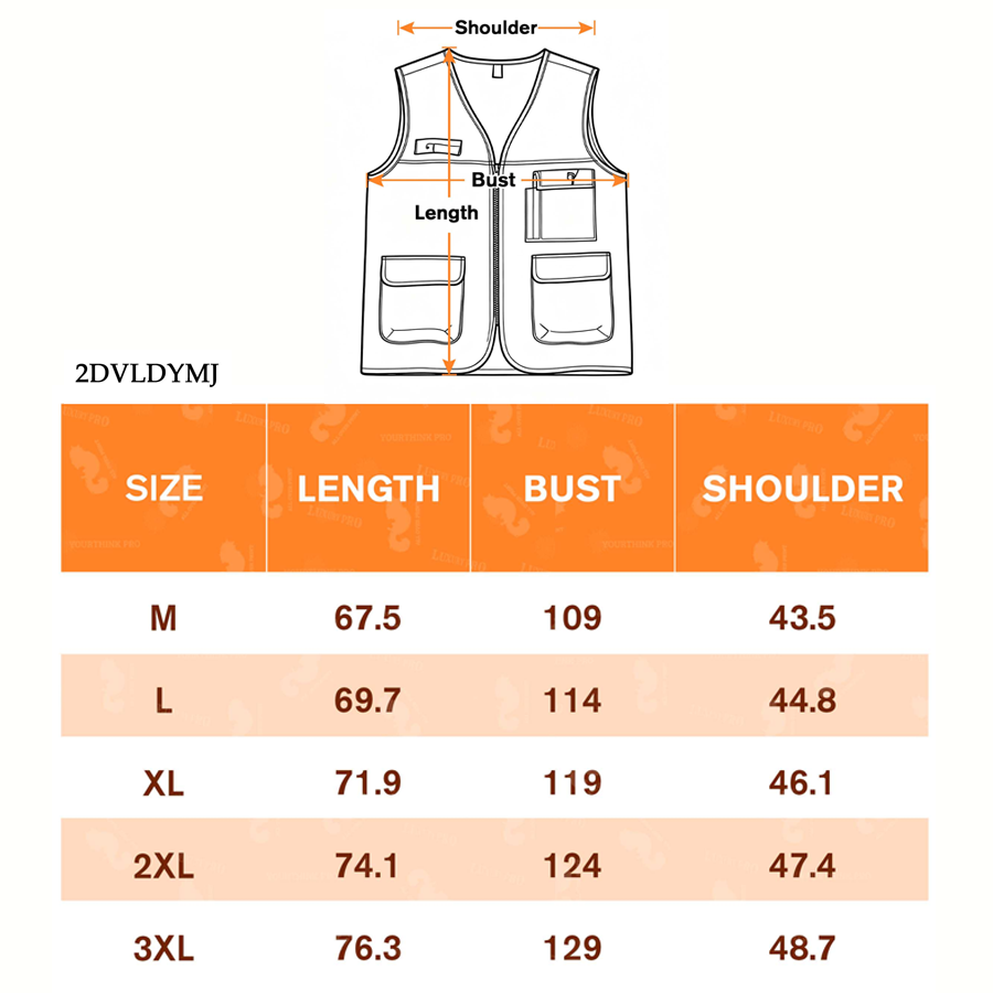 2DV collar fishing vest