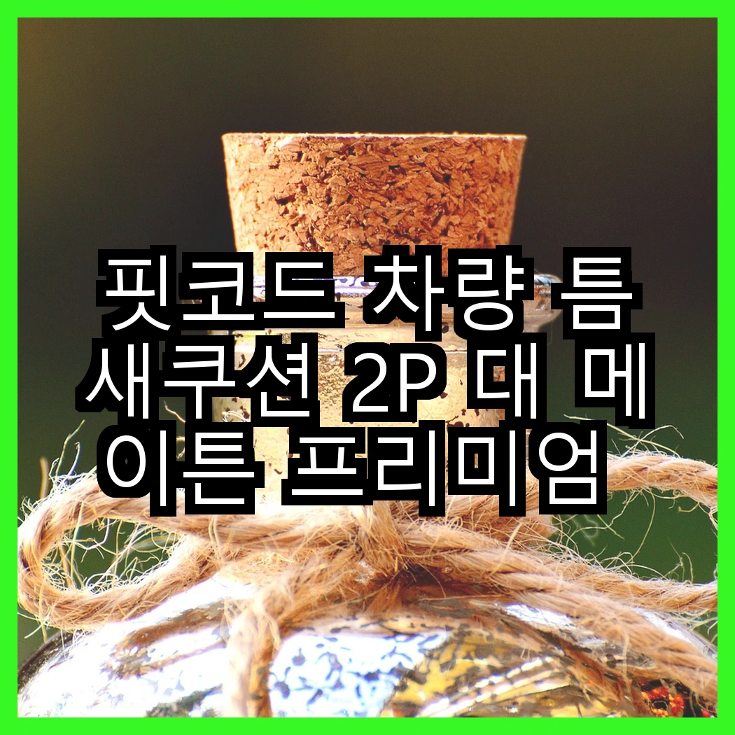 핏코드 차량 틈새쿠션 2P 대 메이튼 프리미엄 목쿠션, 어느 쪽이 더 편안할까? 썸네일