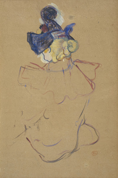 Seated Woman from Behind  Study for Au Moulin Rouge 1892