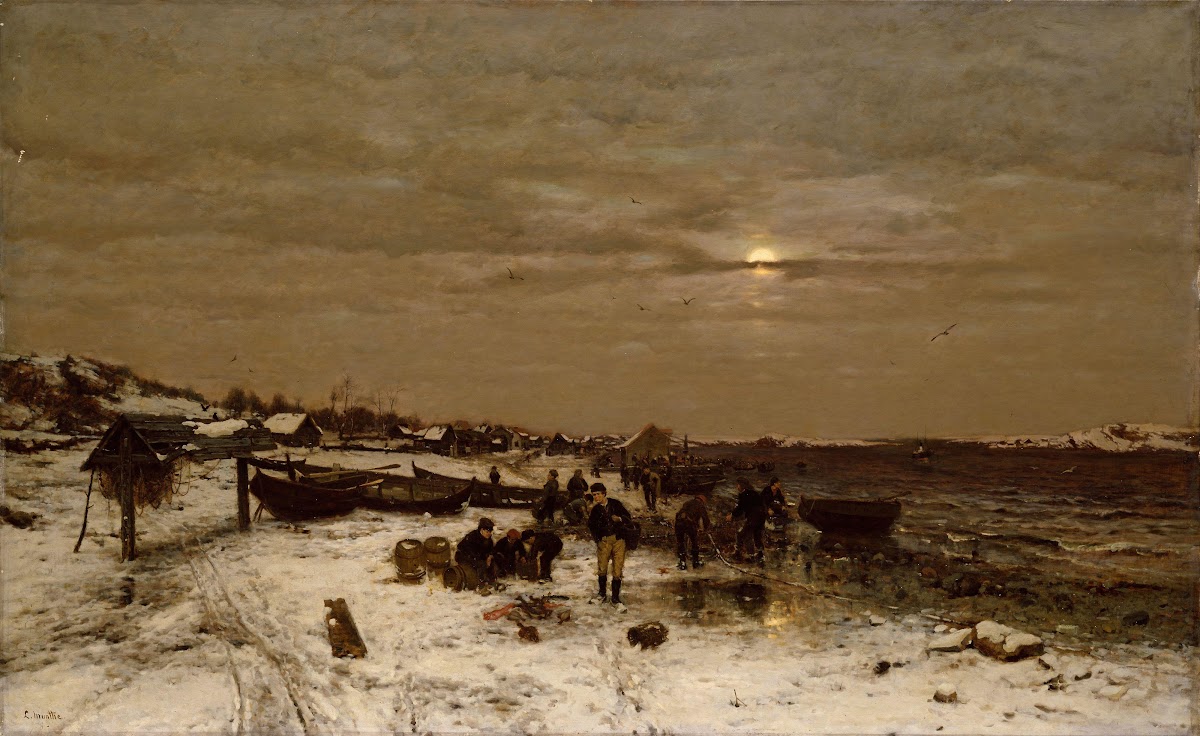 Fishing Village on the Norwegian Coast 1878