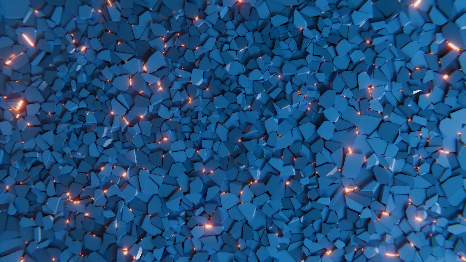 Shattered Blue Abstract Texture - Digital Abstract Art 4K Wallpaper (3840x2160)