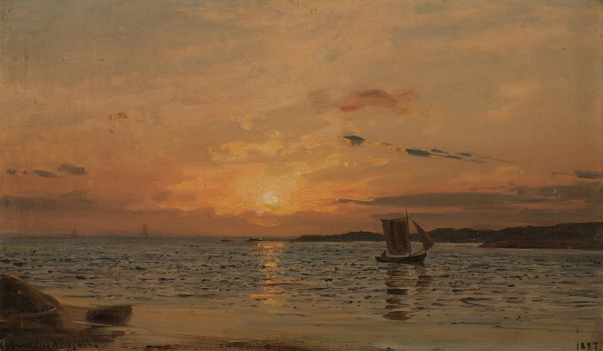 Solnedgang Hvaler 1897