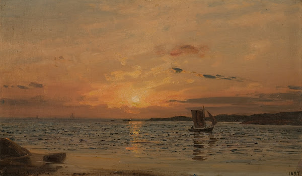Solnedgang Hvaler 1897