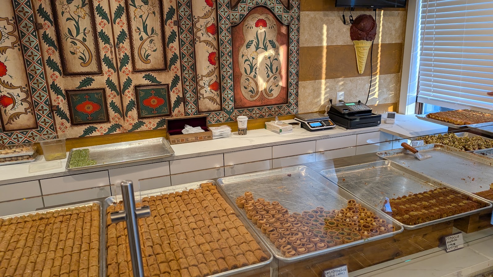 Fresh pastries and baklava