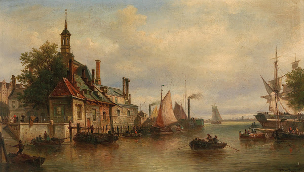 The Old Hanse Gate on the Maas in Rotterdam 1886