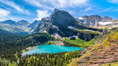 Glacier National Park, Usa, Montana, Landscape, Nature 4K Wallpaper Background