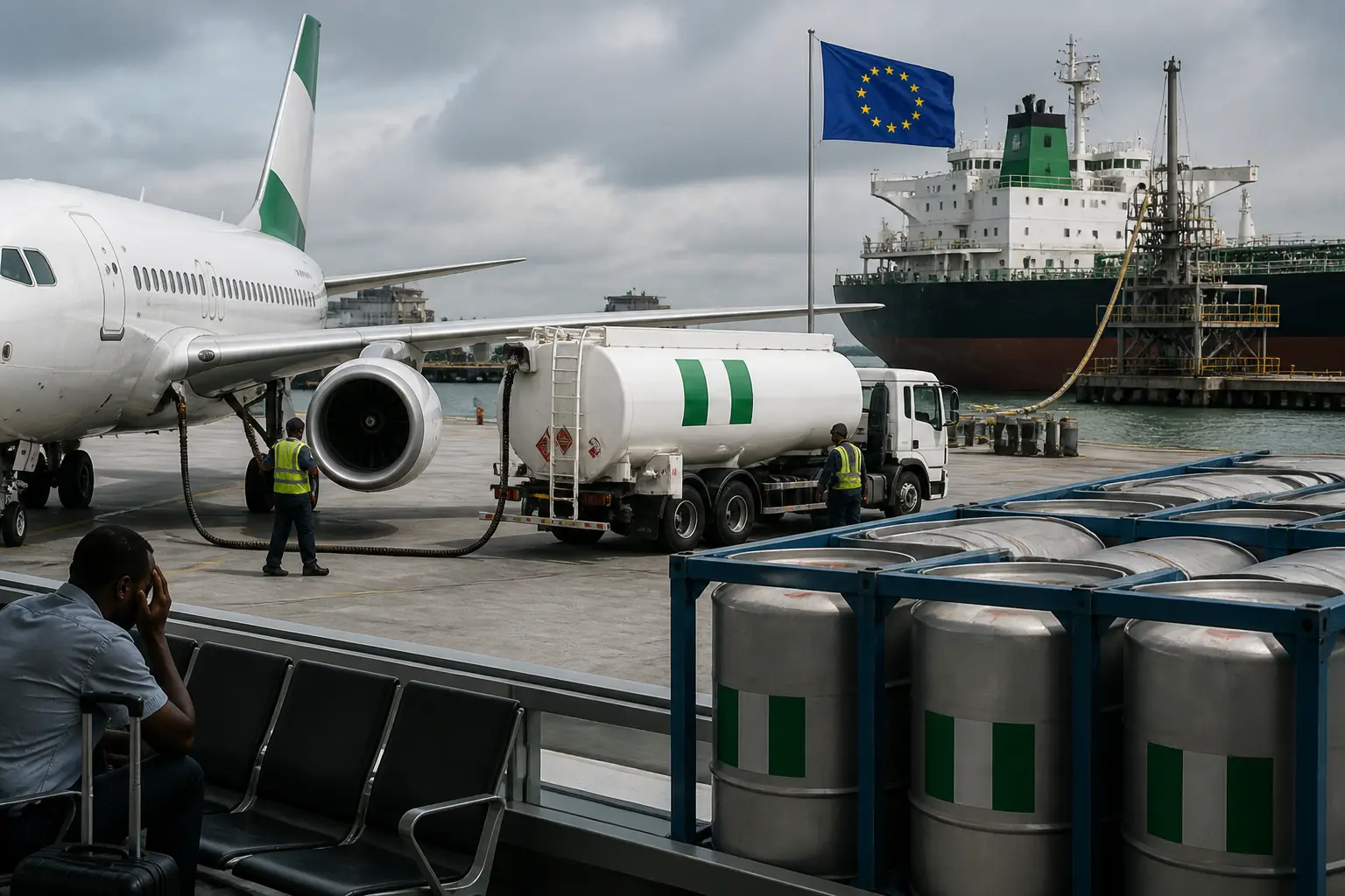 Editorial image for Nigeria exports jet fuel to Europe as domestic airlines face shortages