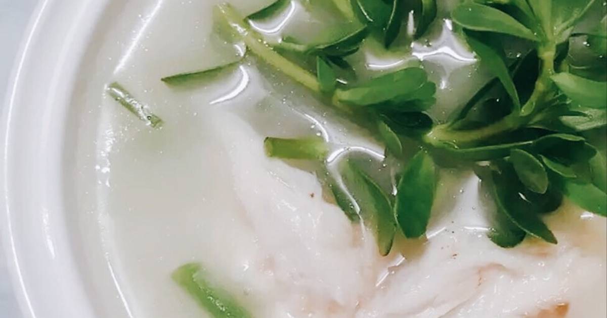 Cháo cá lóc rau đắng mùi mẫn