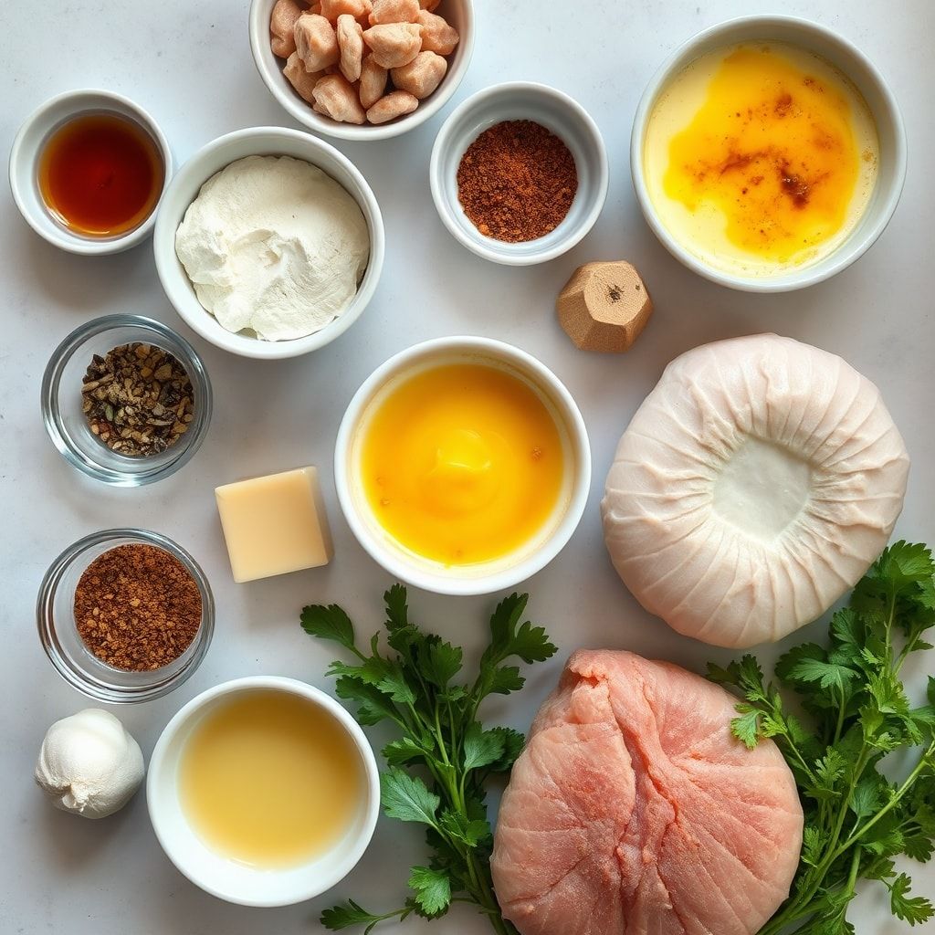 Ingredients for Creamy Vanilla Bean Crème Brûlée Cheesecake Cups Recipe – Easy Homemade Dessert in 40 Minutes