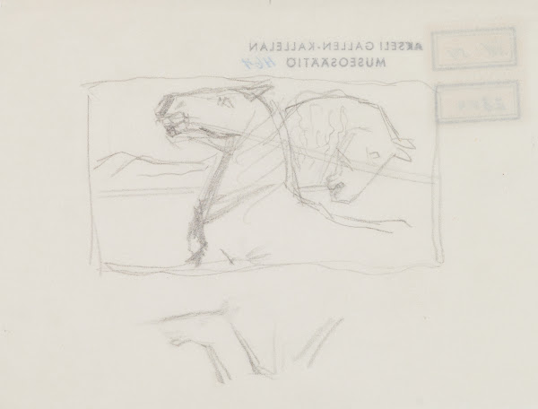 The Great Kalevala Poem III horses 1906 1930