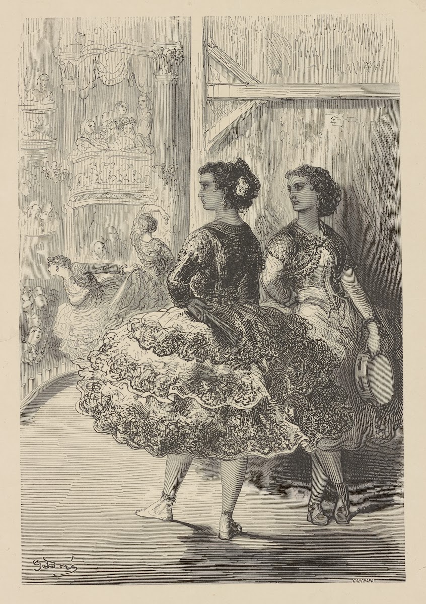 The fandango at the Theatre San Fernando Seville 1870 1879