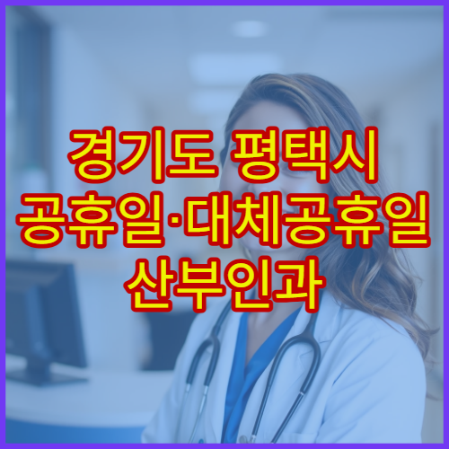 경기도 평택시 공휴일·대체공휴일 산부인과 진료 여성질환 상담 가능