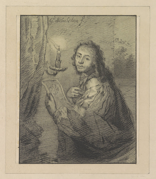 Portret van Godfried Schalcken bij kaarslicht 1795 1828