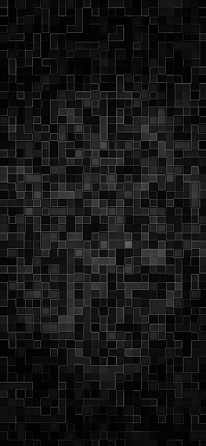 Dark Geometric Mosaic Pattern Abstract Digital Texture - Free mobile Wallpaper