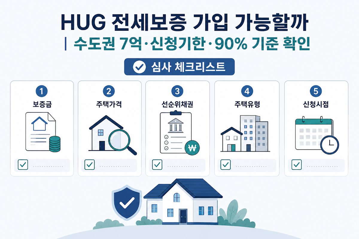 전세보증 가입 전 주택과 선순위채권 확인 항목