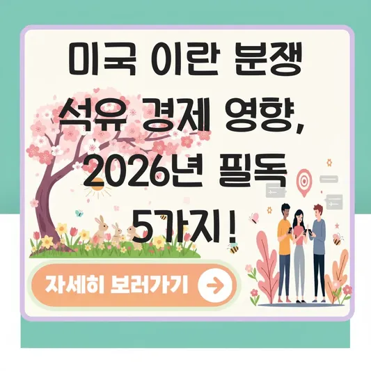 미국 이란 분쟁 석유 경제 영향