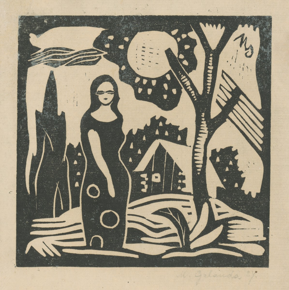 Žena v krajine 1927