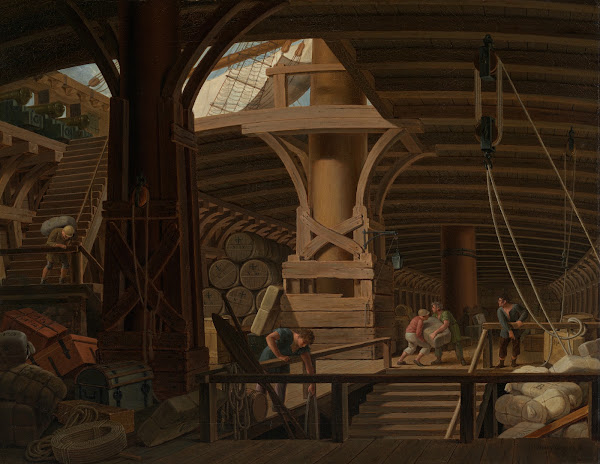 Der Laderaum Eines Segelschiffs 1831