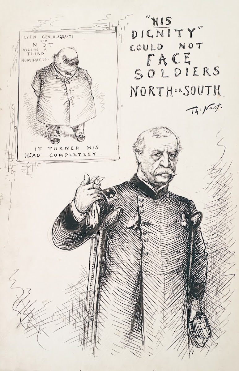 His dignity could not face soldiers North or South 1888