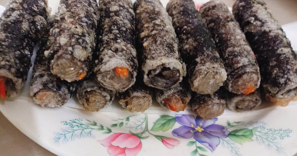 Rong biển cuộn miến chiên giòn