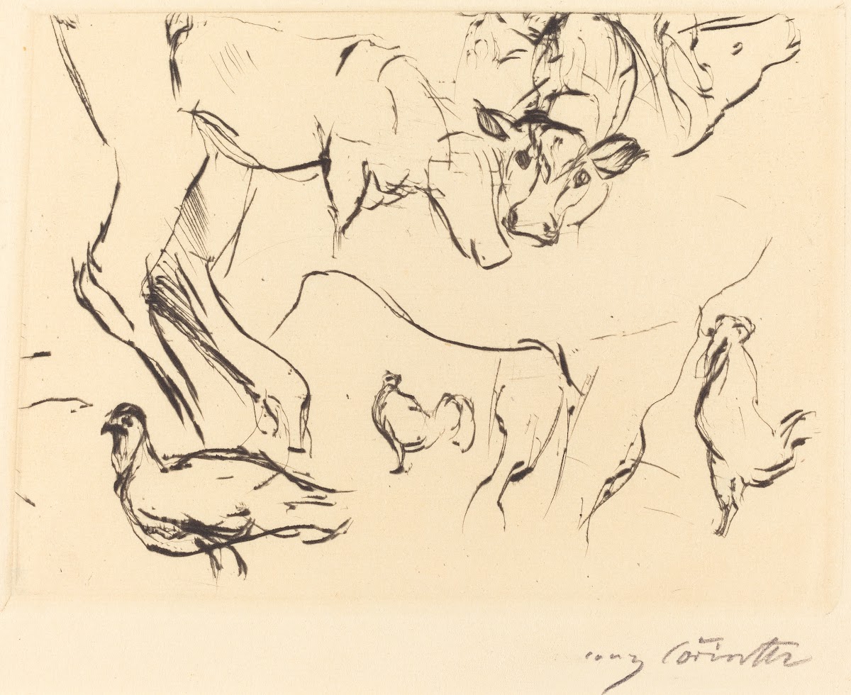 Animal Studies Verschiedene Tierstudien 1917