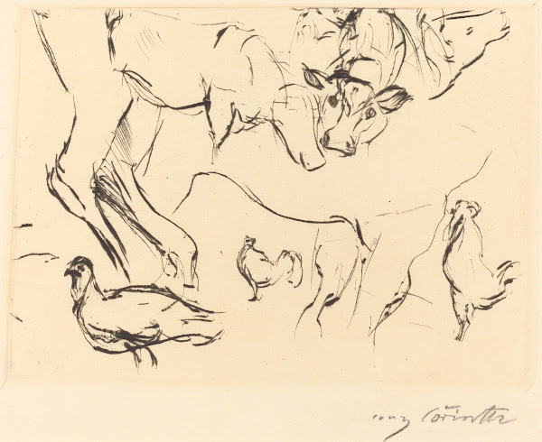 Animal Studies Verschiedene Tierstudien 1917
