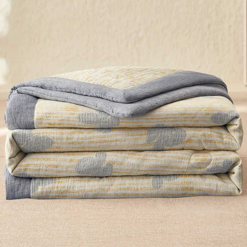 Cotton summer blanket, light and breathable, washable