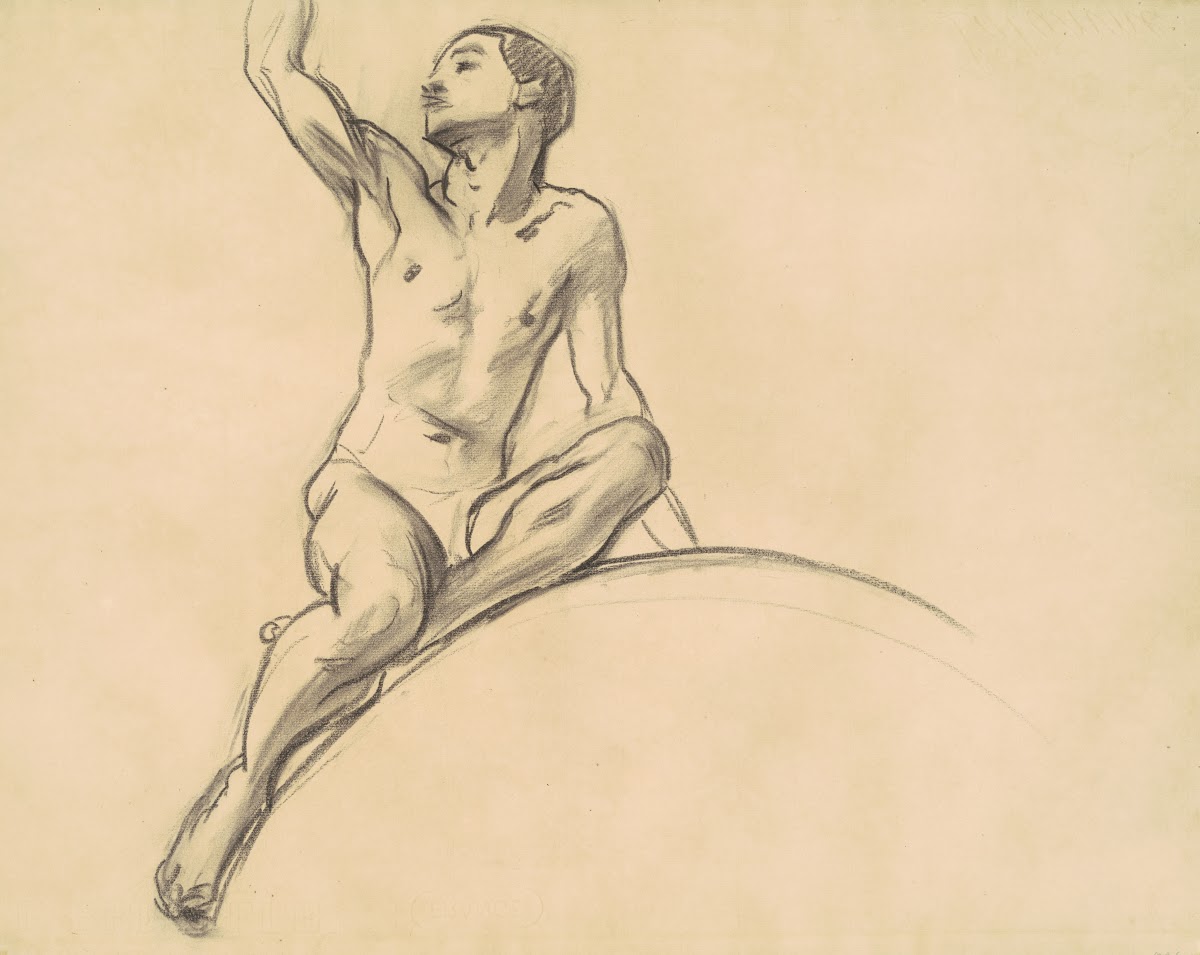 Study for Figure above Music 1919 1920
