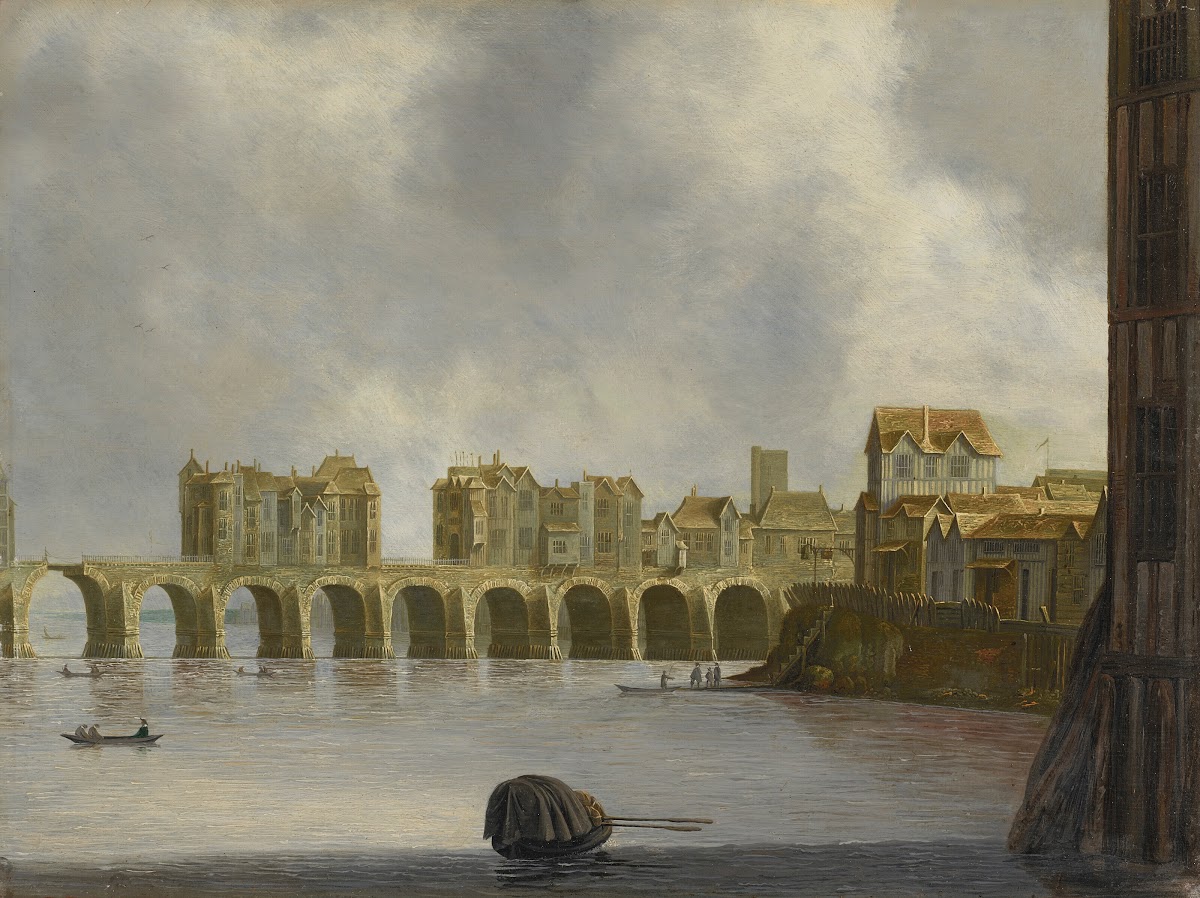 Old London Bridge viewed from the south 1636