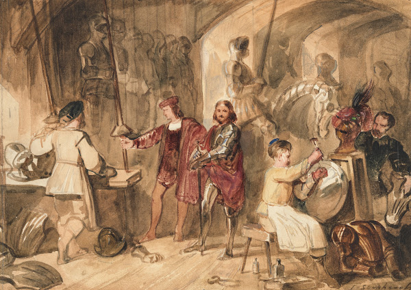An armourers shop 1841