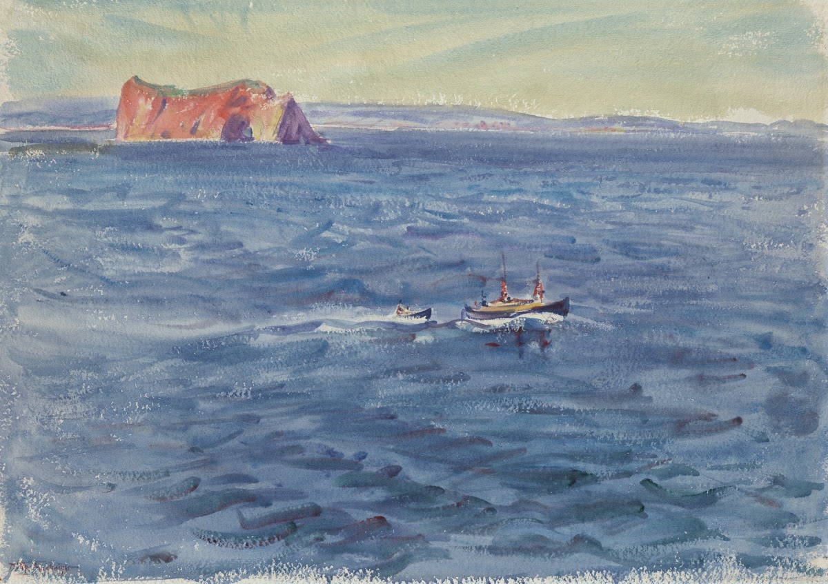Seascape with Boat andCliff