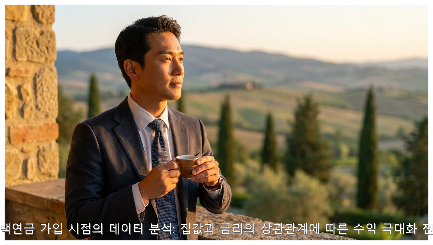 주택연금 가입 시기 및 수익 분석 가이드 핵심 안내 및 분석 인포그래픽 (6)