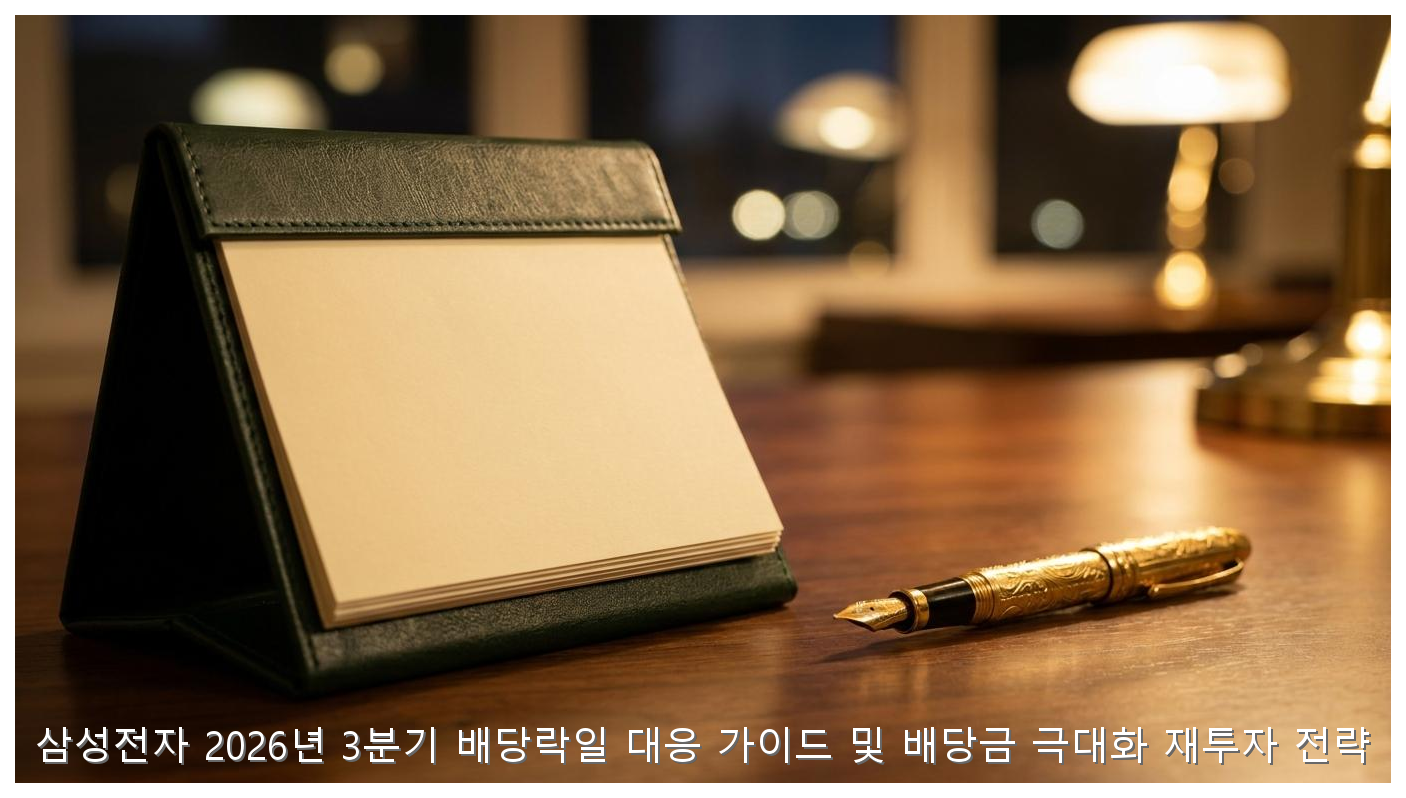 삼성전자 2026년 3분기 배당락일 대응 가이드 및 배당금 극대화 재투자 전략 핵심 안내 및 분석 인포그래픽 (2)