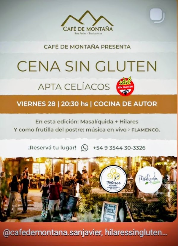 ✨ Cena 100% sin gluten y cocina de autor