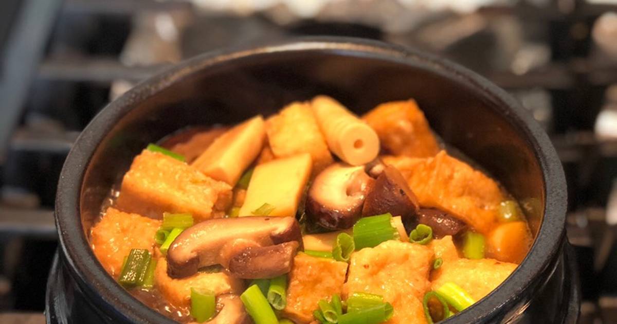Tàu hủ kho măng và nấm - cthuc chị Liên Gòm