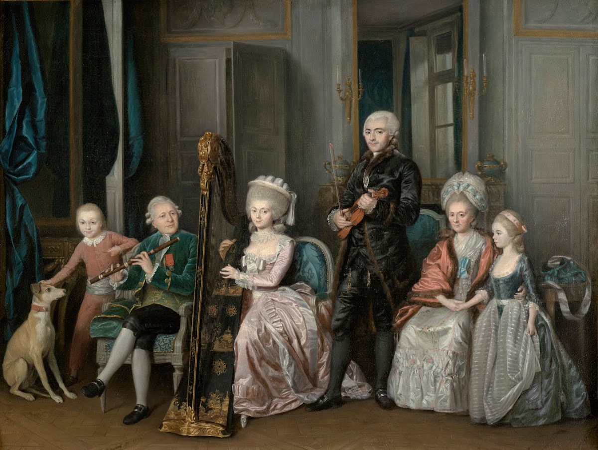 Family Portrait Of Louis Philippe Dorléans 1747 1793 Duke Of Chartres 1781