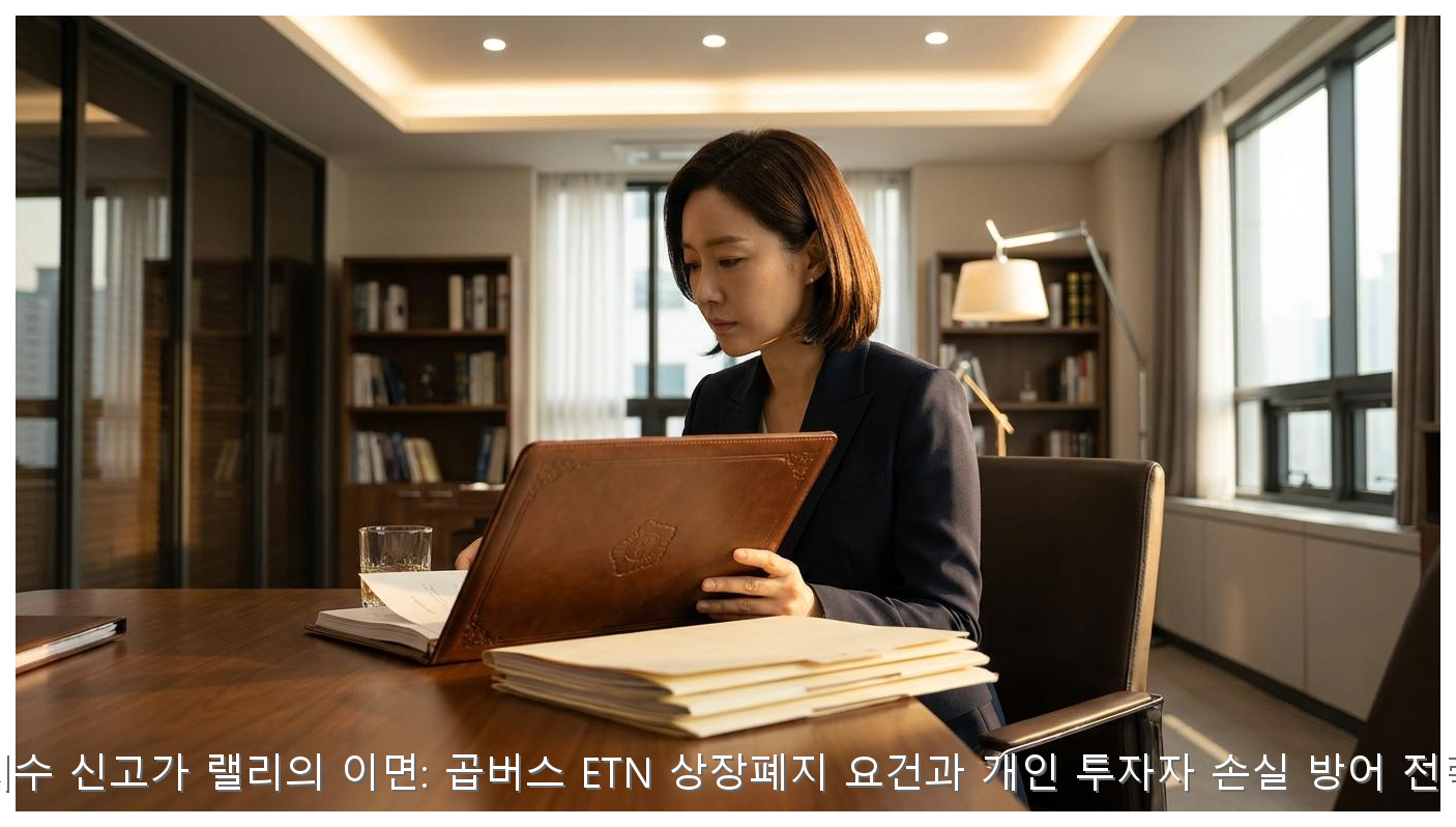 지수 신고가 랠리의 이면: 곱버스 ETN 상장폐지 요건과 개인 투자자 손실 방어 전략 핵심 안내 및 분석 인포그래픽 (5)