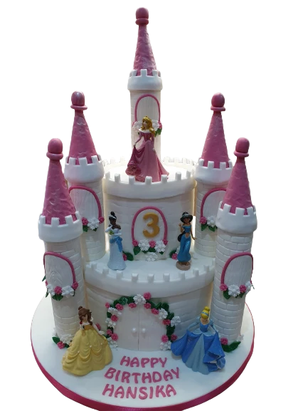 Disney Princesses Castle Birthday Cake CB-NC508