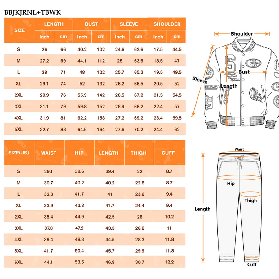 AOP Button baseball jacket & regular fit sweatpants set