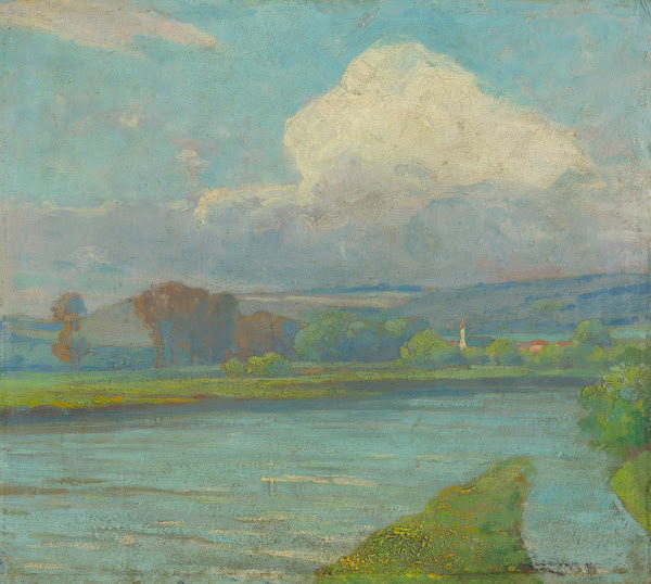 Landscape with river 19101915